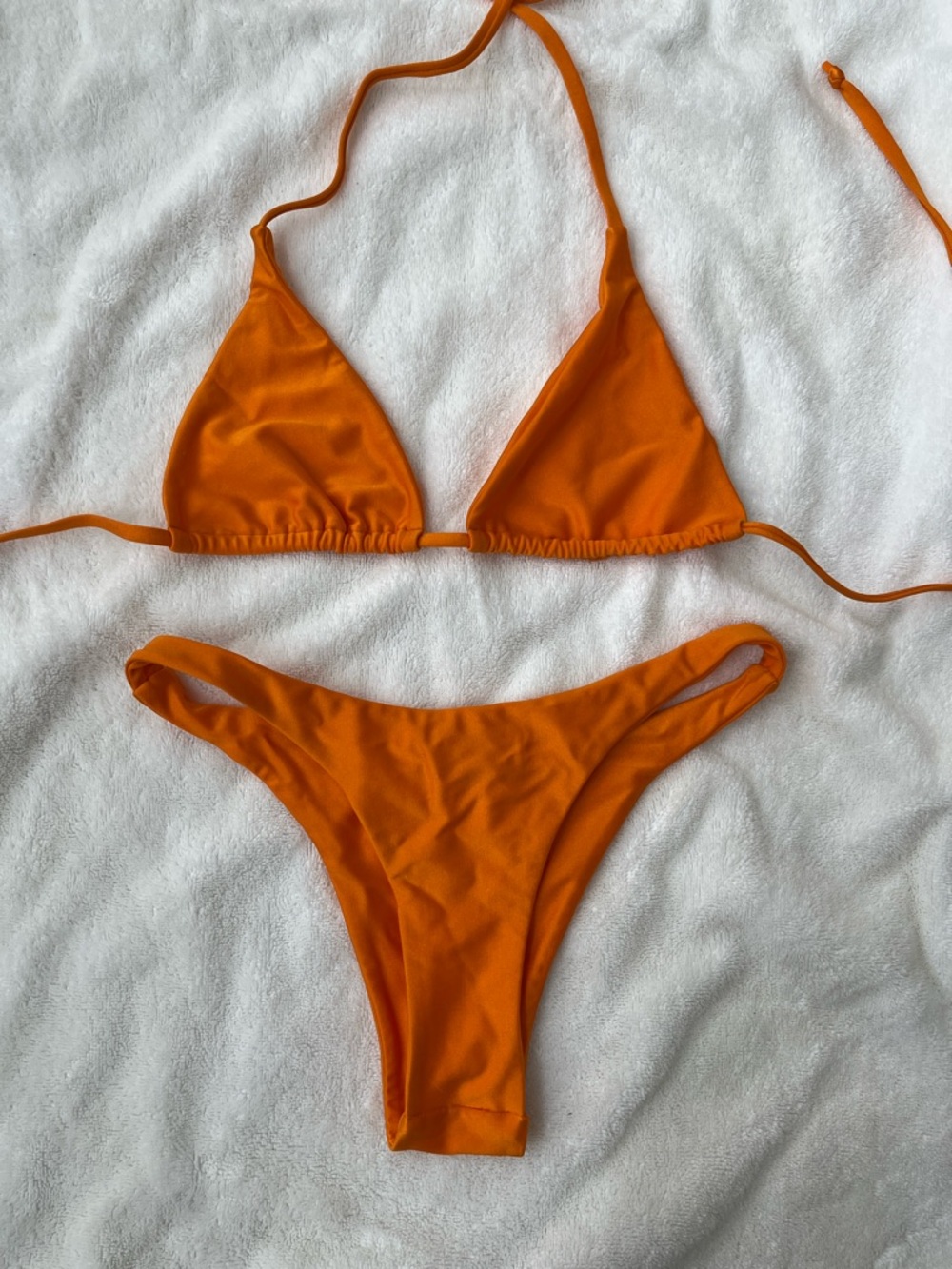 SET! Asta Resort Orange Solana Triangle Bikini Set